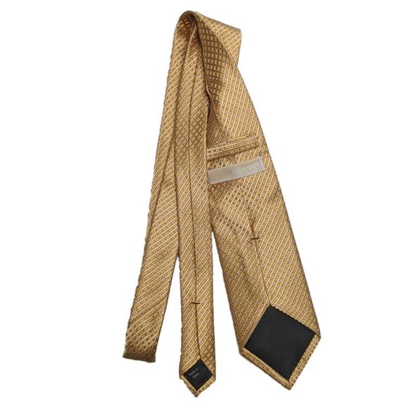 Michael Kors Men's Gold Silk Tie - Picture 3 of 4
